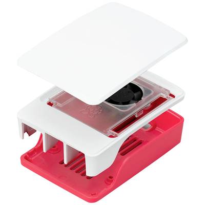 Raspberry Pi®  SBC housing Suitable for: Raspberry Pi® 5 B  Red, White