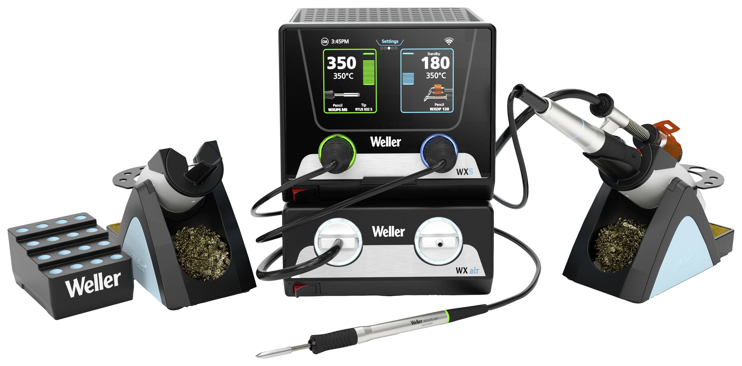Weller WXsmart/Wxair Entloet/Loetset Soldering/desoldering station 300 W 100 - 450 °C