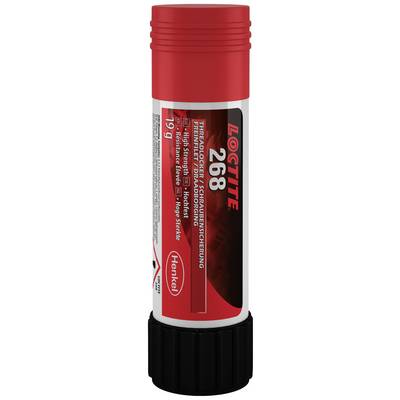 Red pen with the inscription 'Loctite 268'. Used for securing threaded connections. Henkel logo visible at the bottom.