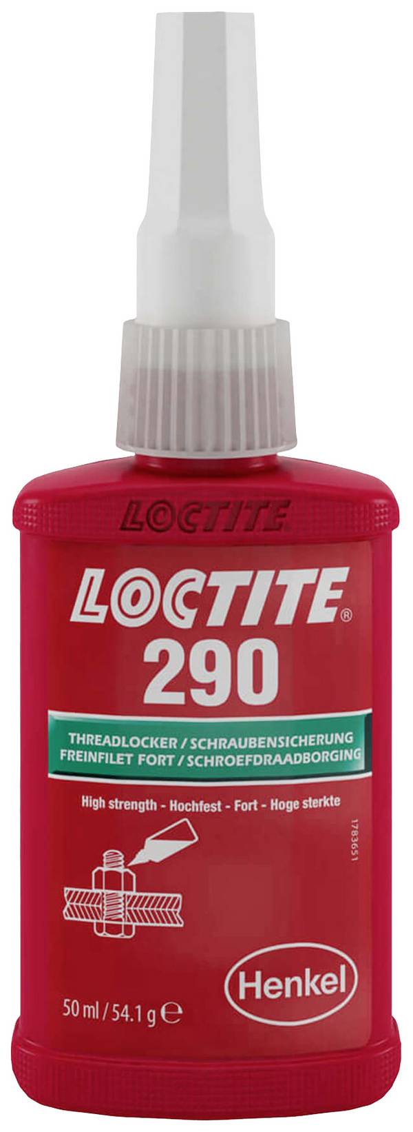LOCTITE® 290 BO 50ML EGFD 142568 Screw locking varnish Strength: high 50 ml