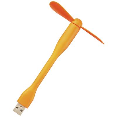 Renkforce RF-USBF-101-OR USB fan Swivelling (W x H x D) 85 x 141 x 21 mm