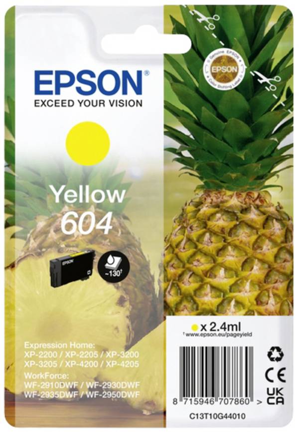 Epson Ink cartridge 604 Original Yellow C 13 T 10G44010