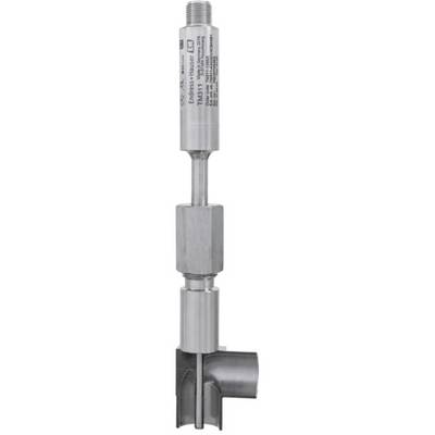 Metallic, cylindrical device with multiple screws and connections, likely a technical component, vertically positioned.