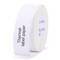 A roll of white thermal paper with black text 'Thermal label paper' on it. Suitable for label printers.