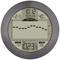 Round digital barometer displays temperature at 21.3°C, humidity at 40% and air pressure at 1023.9 hPa with 24-hour trend.