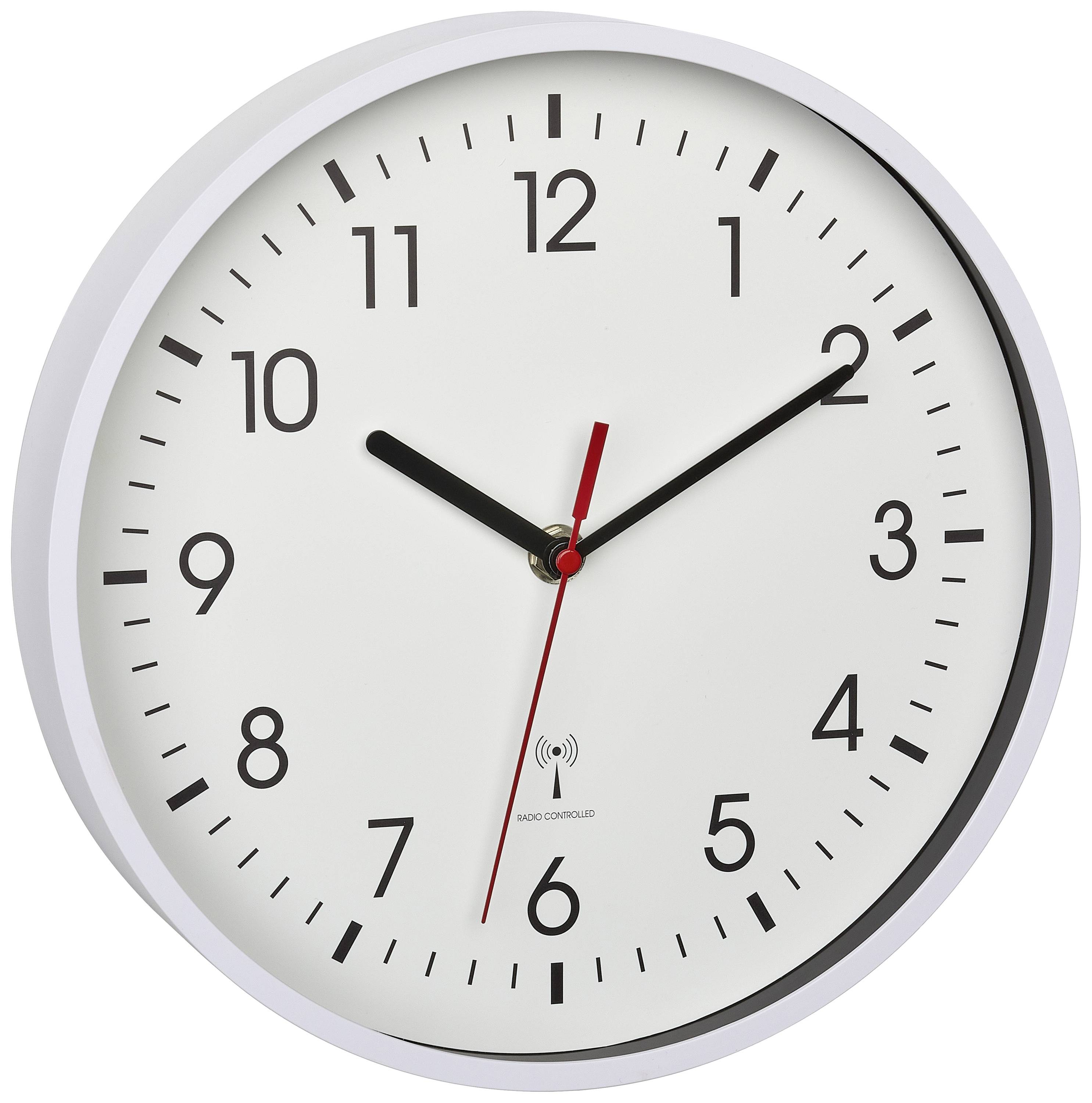 TFA Dostmann 60.3550.02 Radio Wall clock 24.5 cm x 4.2 cm White