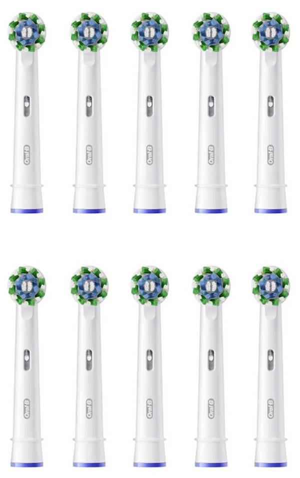 Oral-B Cross Action Electric toothbrush brush attachments 10 pc(s) White