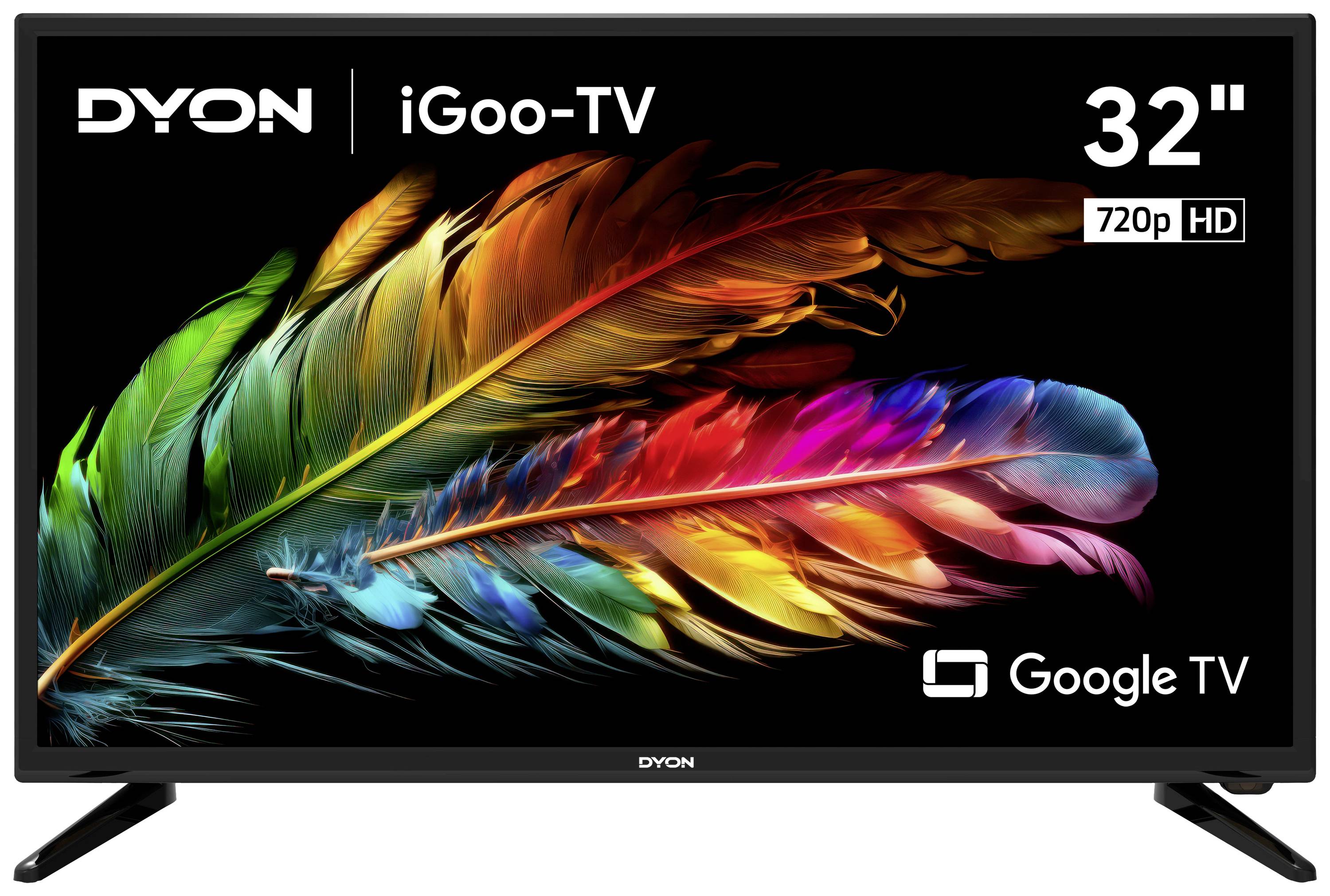 Dyon iGoo-TV 32H LED TV 81.3 cm 32 inch EEC E (A - G) CI+, DVB-C, DVB-S2, DVB-T2, HD ready, Smart TV, Wi-Fi Black