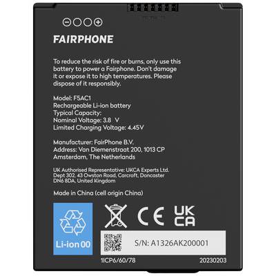 Fairphone Mobile phone battery Fairphone 5 Retail