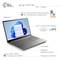 Laptop with 15.6-inch Full HD IPS display. On screen: Windows home page. Features: webcam, touchpad, USB-C charging, fingerprint sensor. No mechanical components.