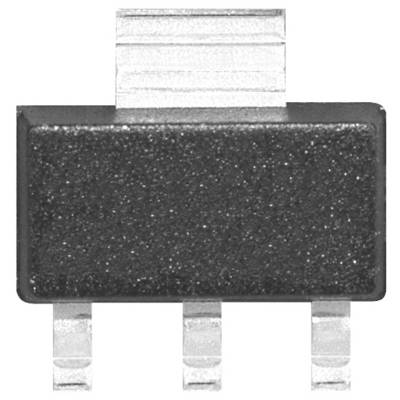 Electronic component, a three-legged transistor in a SOT-223 package, used for voltage regulation and switching applications.