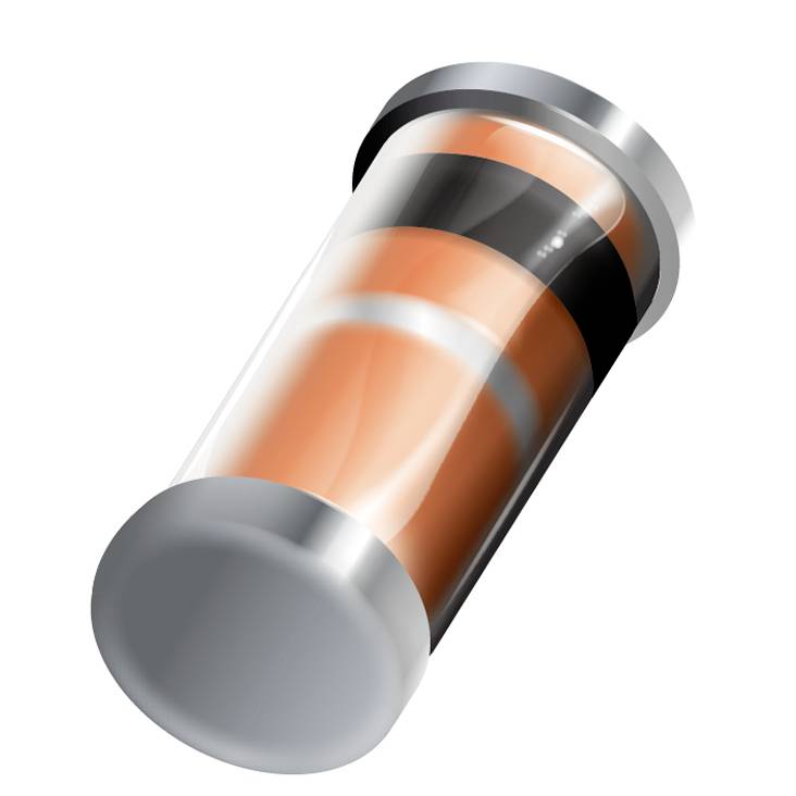 A silver-orange cylinder in a 3D rendering, reminiscent of a battery.