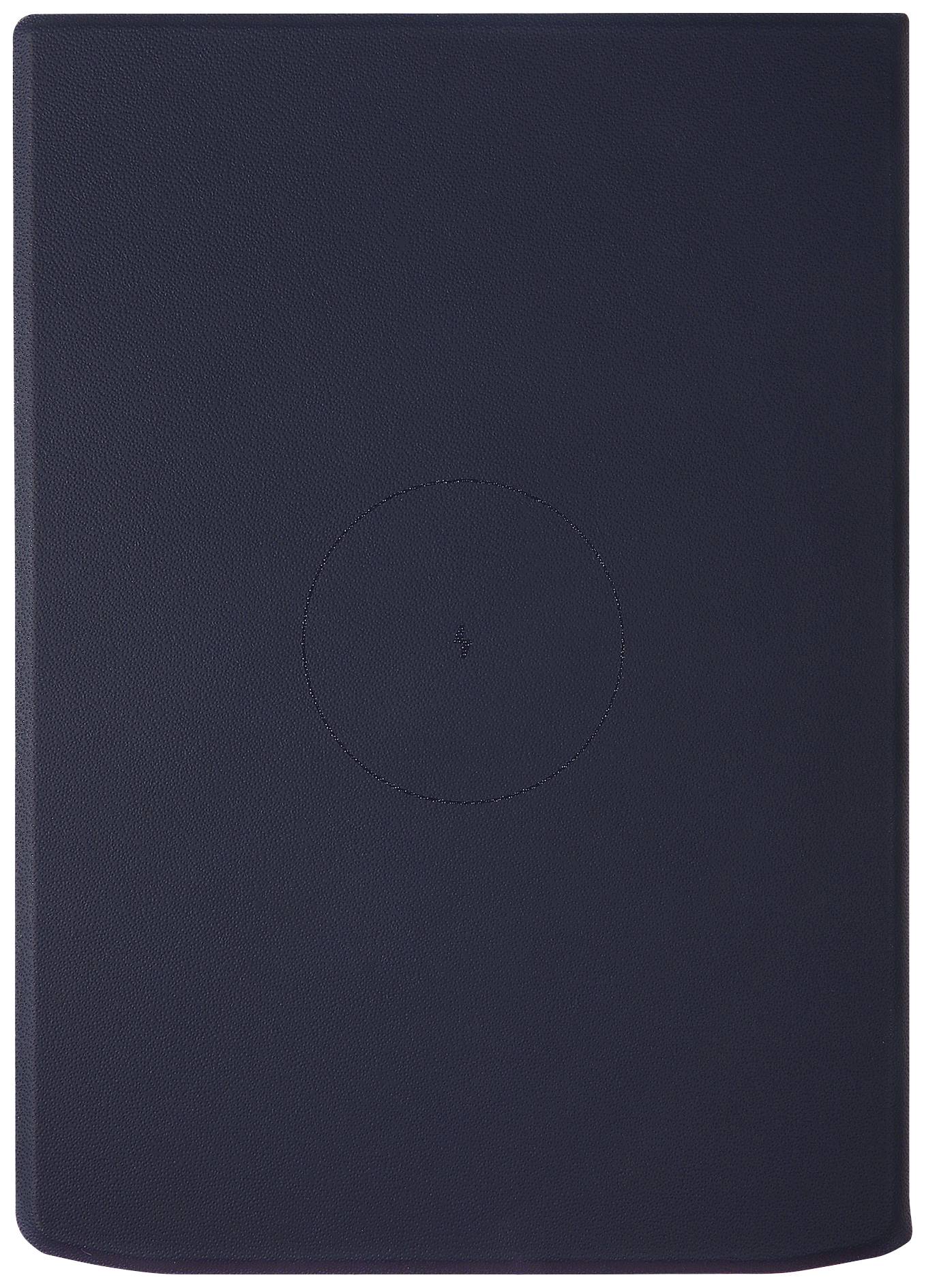 A black, rectangular laptop with a smooth surface, closed. It is resting on a light surface with no other discernible details.