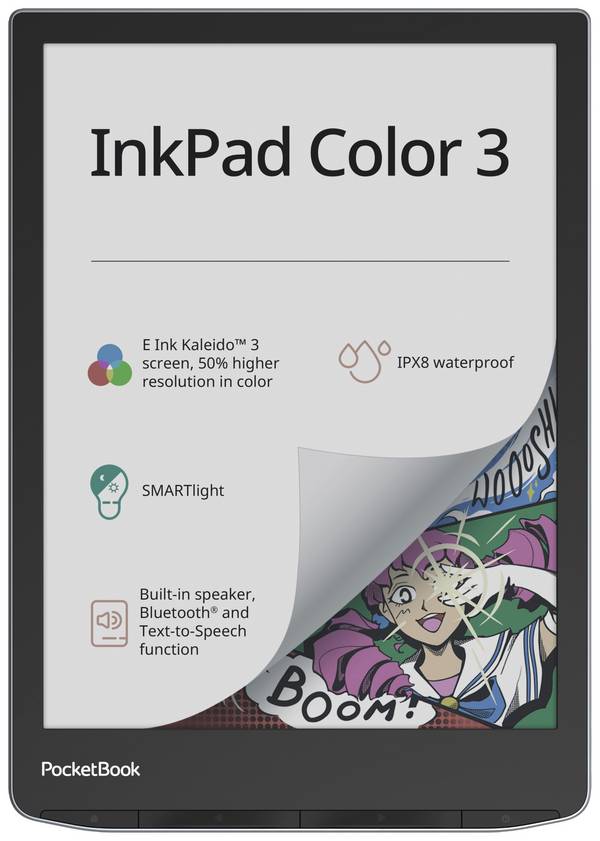 PocketBook InkPad Color 3 eBook reader 19.8 cm (7.8 inch) Grey