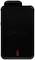 A black, rectangular device with the inscription 'Transcend'. There is a rounded protrusion at the top.