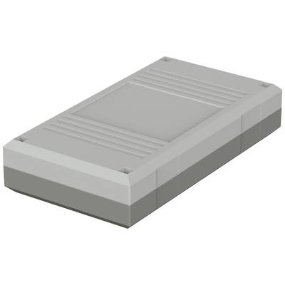 Large, grey electronic component with a rectangular shape, multiple grooves on the top surface and bevelled edges.