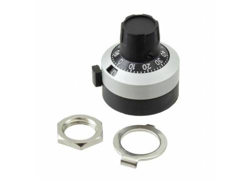 Bourns H-22-6A Control knob Chrome (satin) (Ø x H) 22.2 mm x 21.3 mm 1 pc(s)