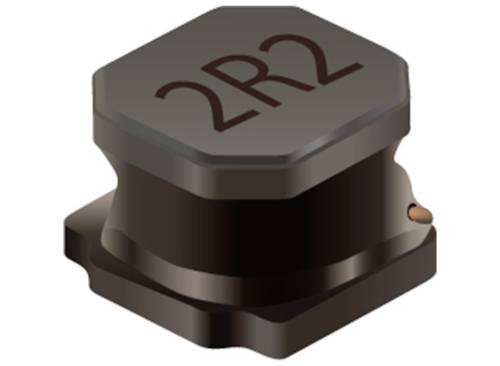It is a hexagonal electronic component with the inscription '2R2', likely an inductor or resistor.