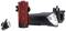 Bicycle light set with front and rear lights. Front light in black with bright headlamp, red rear light. USB cable included.