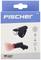 Packaging for a Fischer LED bicycle light with 20 Lux. Includes front and rear lights, USB rechargeable.