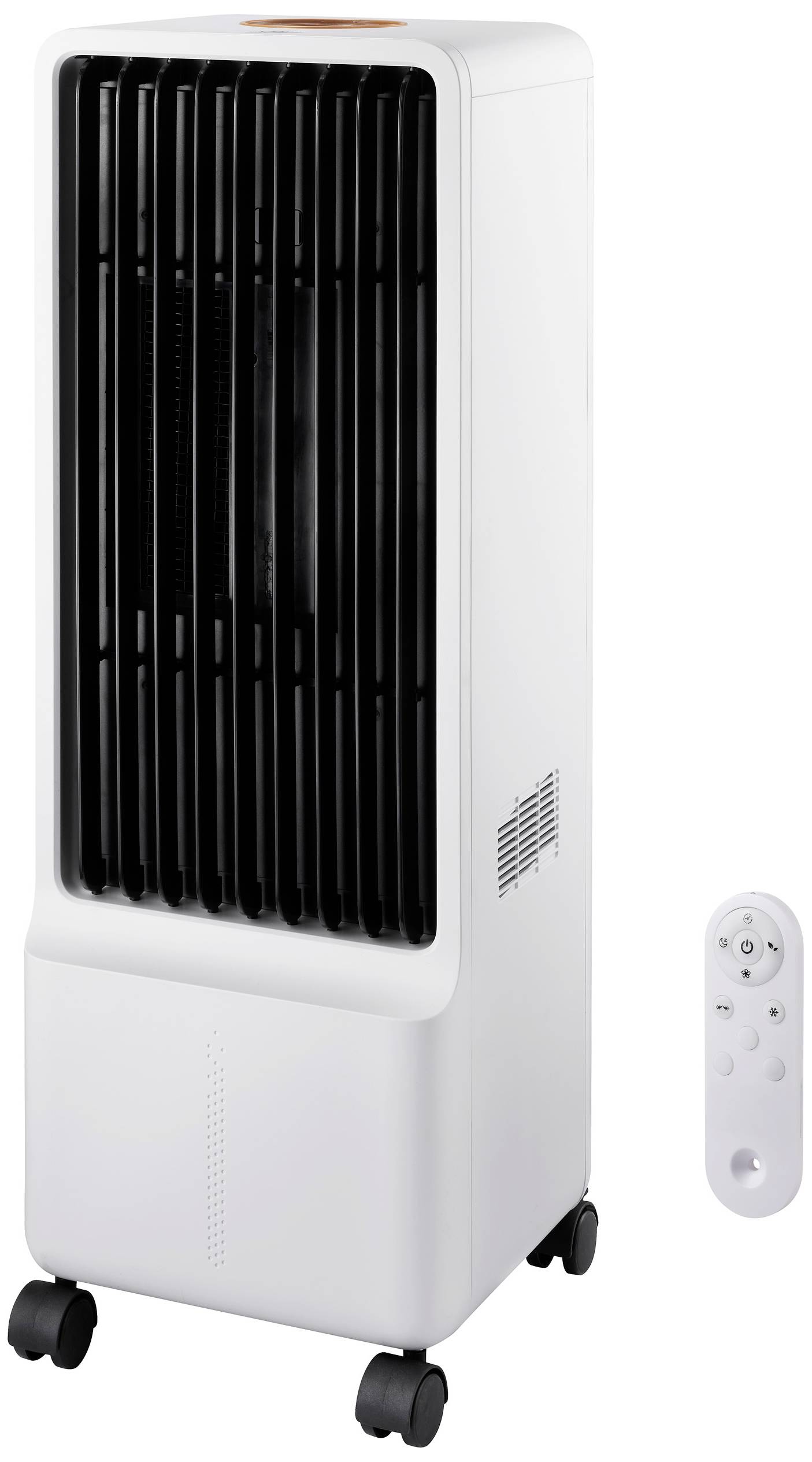 Sygonix Air cooler 50 W (L x W x H) 272 x 270 x 795 mm White incl. remote control, Oscillating, Timer, LED display