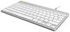 R-GO Tools Compact Break Corded Keyboard German, QWERTZ White Ergonomic
