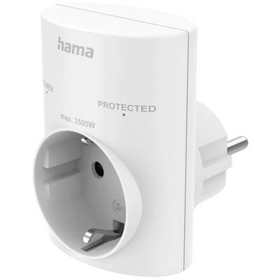 Image of Hama 00223321 Surge protection in-line connector White