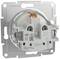 A silver, round electrical plug with a mounting plate. Contains markings such as 'EAC' and measurement unit '13 mm'.