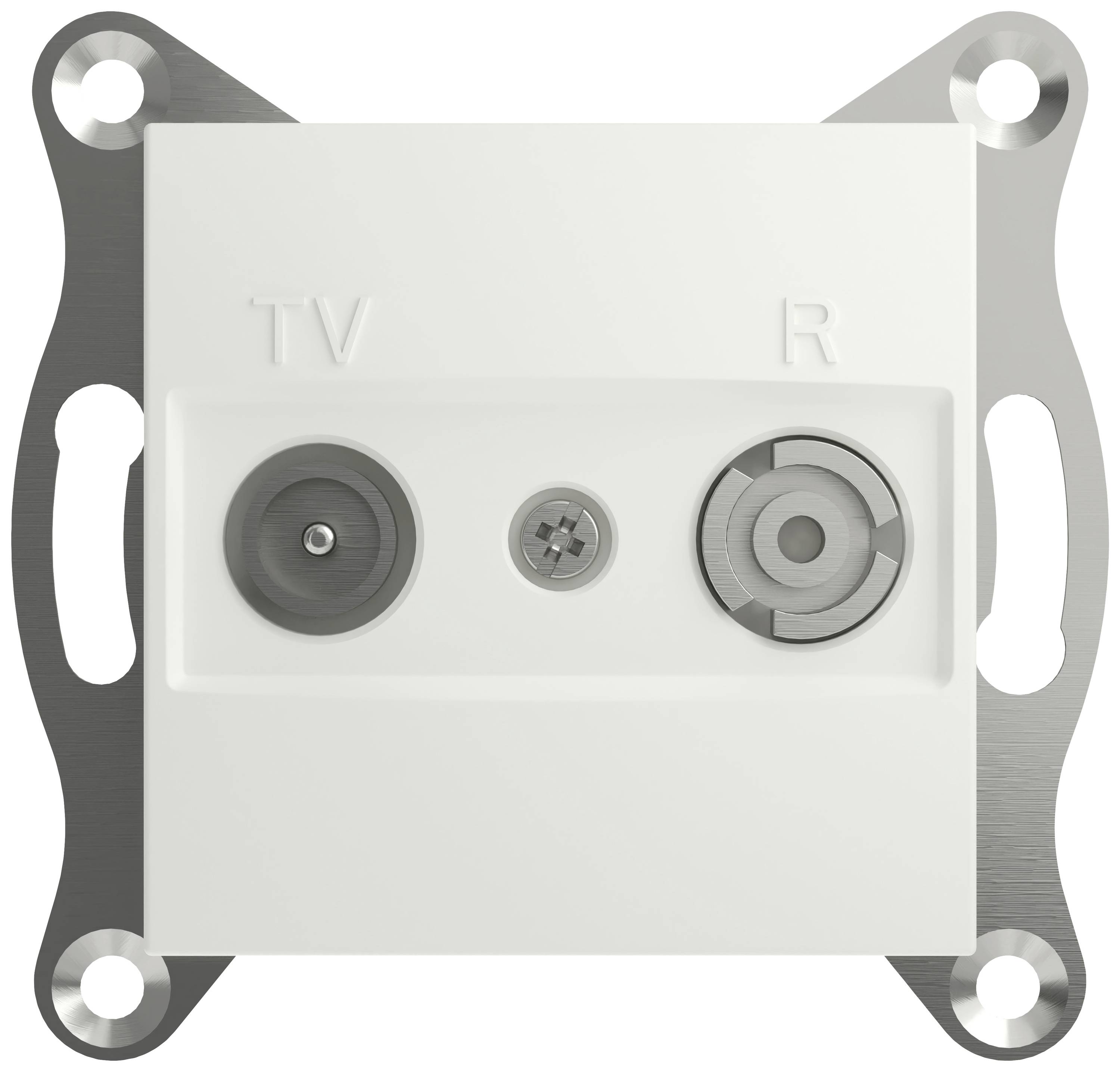 Schneider Electric TV/radio terminated socket Asfora White (RAL 9003) EPH3300721D 1 pc(s)
