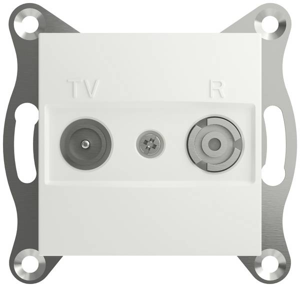 Schneider Electric TV/radio terminated socket Asfora White (RAL 9003) EPH3300721D 1 pc(s)
