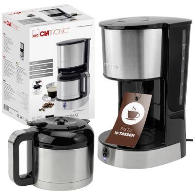 Buy Clatronic KA 3805 Edelstahl-schwarz Coffee maker Stainless