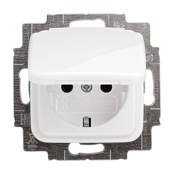 Busch-Jaeger Insert Socket Reflex SI, Reflex SI Linear Pure white (RAL 9010), Alpine white 20 EUK-214 1 pc(s)