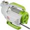 Water pump with green handle and grey casing, suitable for garden irrigation.