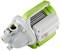 Electric water pump in grey and green with side power switch. Ideal for water supply in households or gardens.