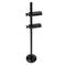 Black vertical stand with two adjustable clamps, freestanding and without additional accessories.