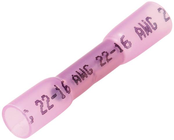 TRU COMPONENTS TC-11991848 Butt joint + heatshrink 0.5 mm² 1.5 mm² Insulated Red 1 pc(s)