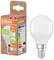 LED light bulb by Osram next to its packaging. Packaging shows: 'min. 40% recycled plastics', 470 lm, 40W, Energy Class F.