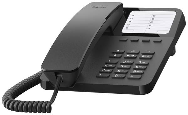 Gigaset DESK 400 Corded analogue Hearing aid compatibility No display Black