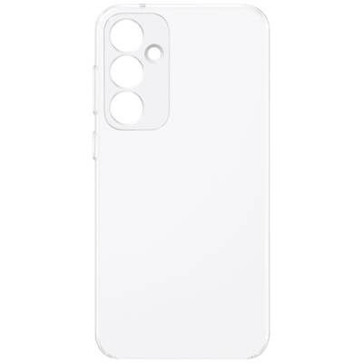 Clear smartphone case with cutouts for three camera lenses and flash, compatible with a modern mobile phone model.