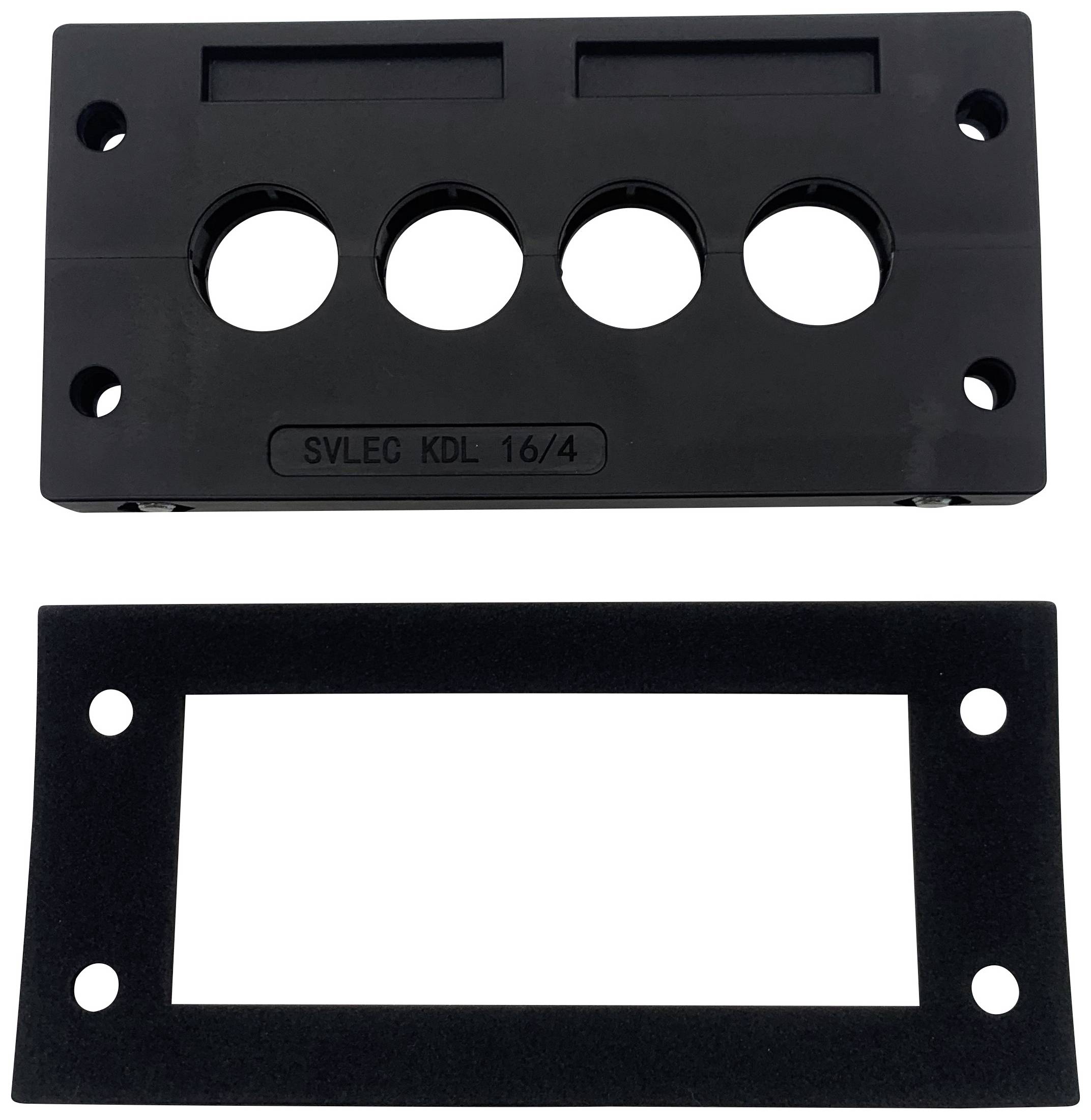 TRU COMPONENTS TC-KDL 16/4 Cable router Terminal Ø (max.) 16 mm PA Black 1 pc(s)