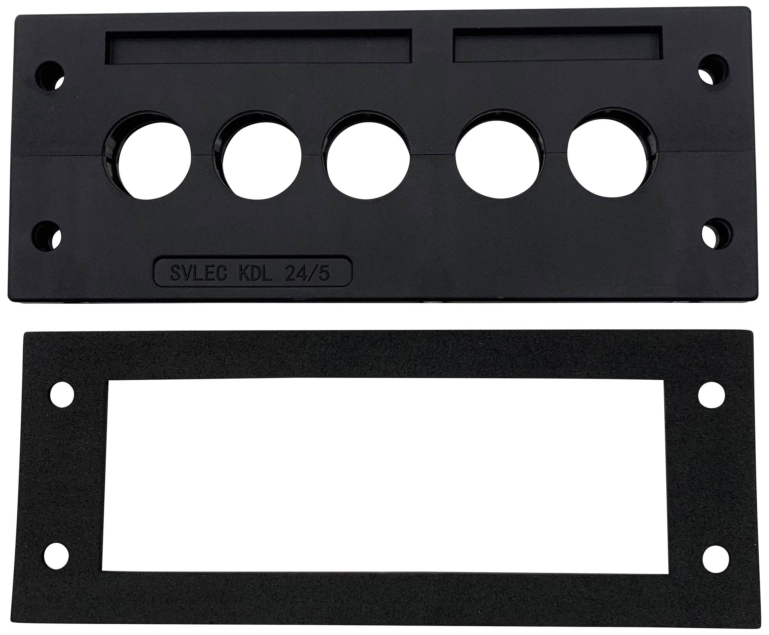 TRU COMPONENTS TC-KDL 24/5 Cable router Terminal Ø (max.) 16 mm PA Black 1 pc(s)