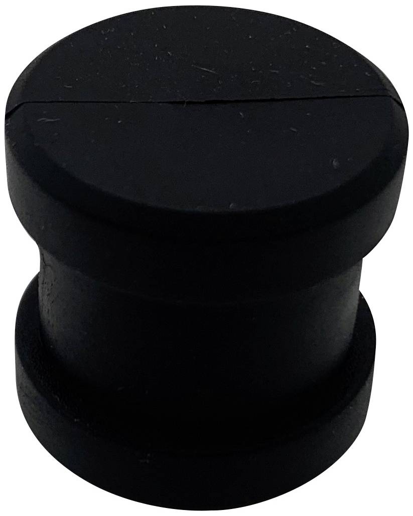 TRU COMPONENTS TC-BTK-B Cable grommet Thermoplastic natural rubber Black 1 pc(s)