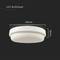 Round LED ceiling light, 195 mm diameter, 38 mm height, in white.