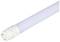 A white LED tube with two metal pins at one end, suitable for standard light fittings.