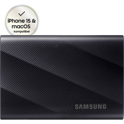 Samsung Portable T9 1 TB External SSD hard drive USB C®, USB A (USB 3.2 2nd gen) Black MU-PG1T0B/EU