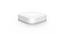 A compact, white, square sensor with rounded edges on a white background, potentially a smart home device.