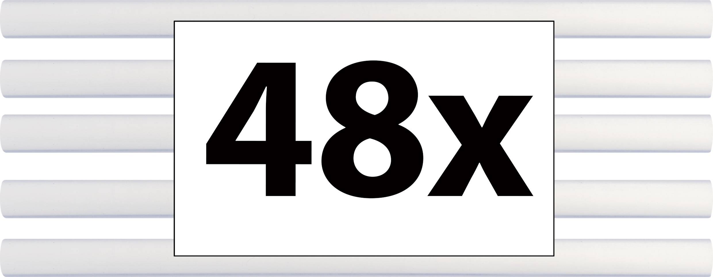 TOOLCRAFT TO-8997030 Hot melt glue sticks Ø 7 mm x (L)100 mm Transparent 240 g 48 pc(s)