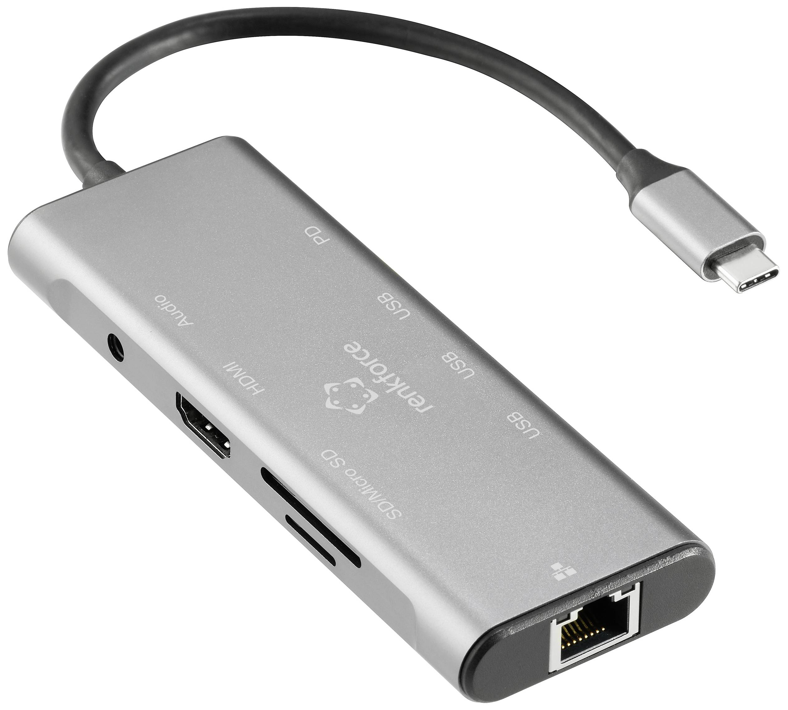 Renkforce USB-C® docking station RF-DKS-904 9-in-1 Compatible with (brand): Universal USB-C® powered-1