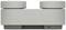 'Modern, white speaker with a geometric design and USB connection.'