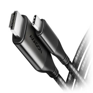 AXAGON HDMI / USB-C® Cable HDMI-A socket 1.8 m Black RVC-HI2MC USB-C cable
